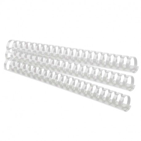 Spirāles plastmasas baltas 25 mm Forofis