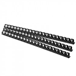 Spirāles plastmasas melnas 16 mm Forofis