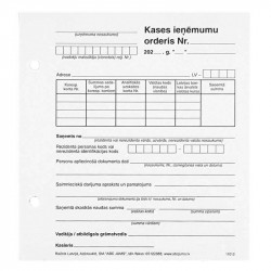 Kases ieņēmumu orderis A5 spec. 100 eks., ABC Jums