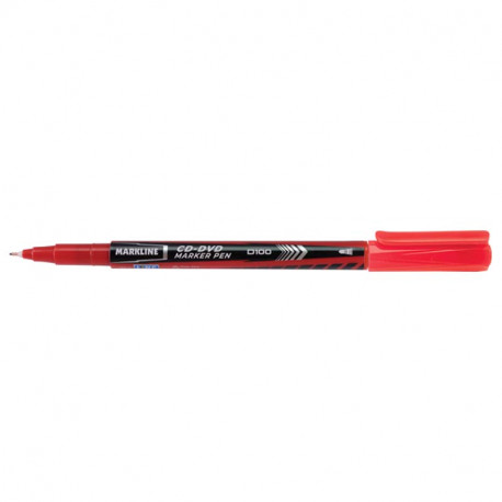 Marķieris CD/DVD 0.5 mm sarkans Markline, Linc