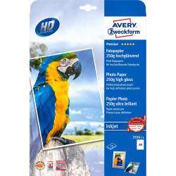 Fotopapīrs A4 250g/m² 15 lapas, Avery Zweckform