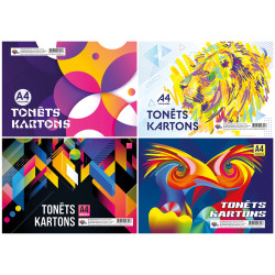 Tonēts kartons A4 vienpusējs 8lp., ABC Jums