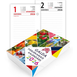 Galda pārliekamais kalendārs, Trilines