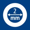 Diametrs 2 mm