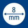 Diametrs 8 mm